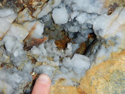 Mineralized Quartz Outcrop at Pine Channel northern Saskatchewan