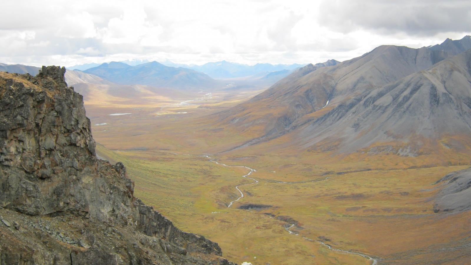 Yukon Valley Near the MM Critical Minerals Exploration Project in the Yukon Territory