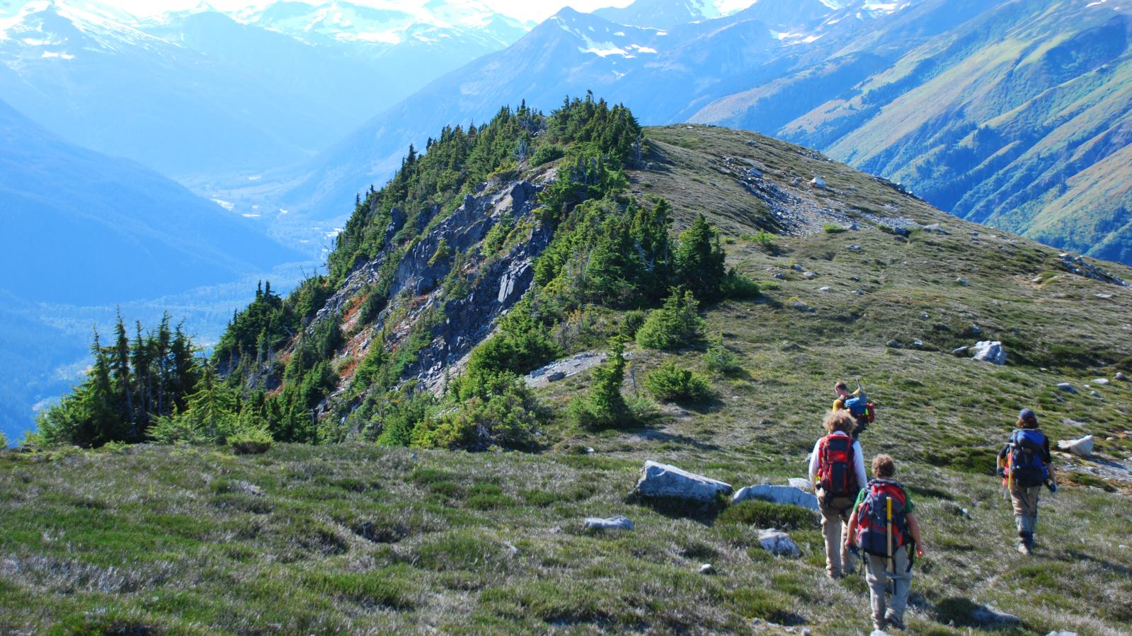 Eagle Plains mineral exploration crew working mountains of NW BC