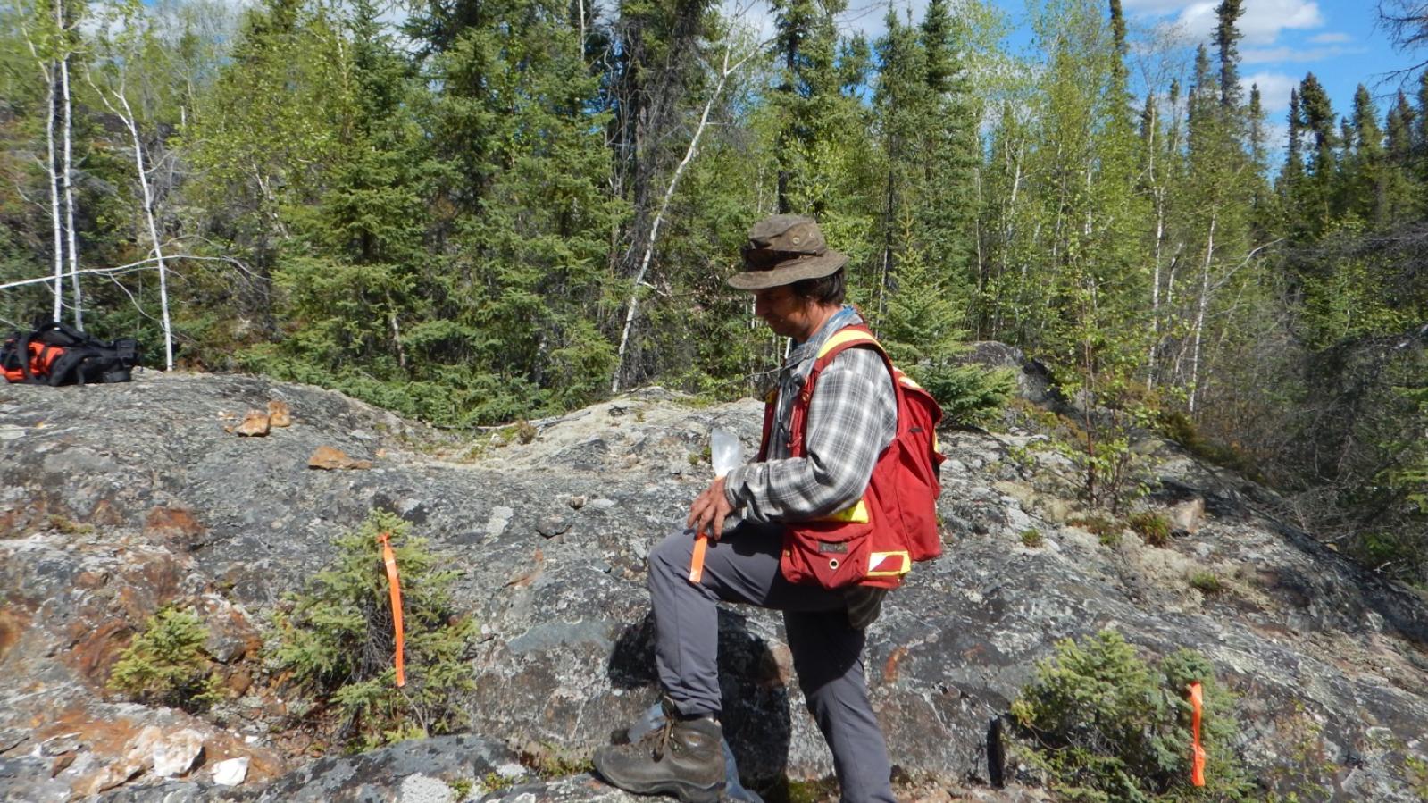 Prospecting at Pine Channel northern Saskatchewan