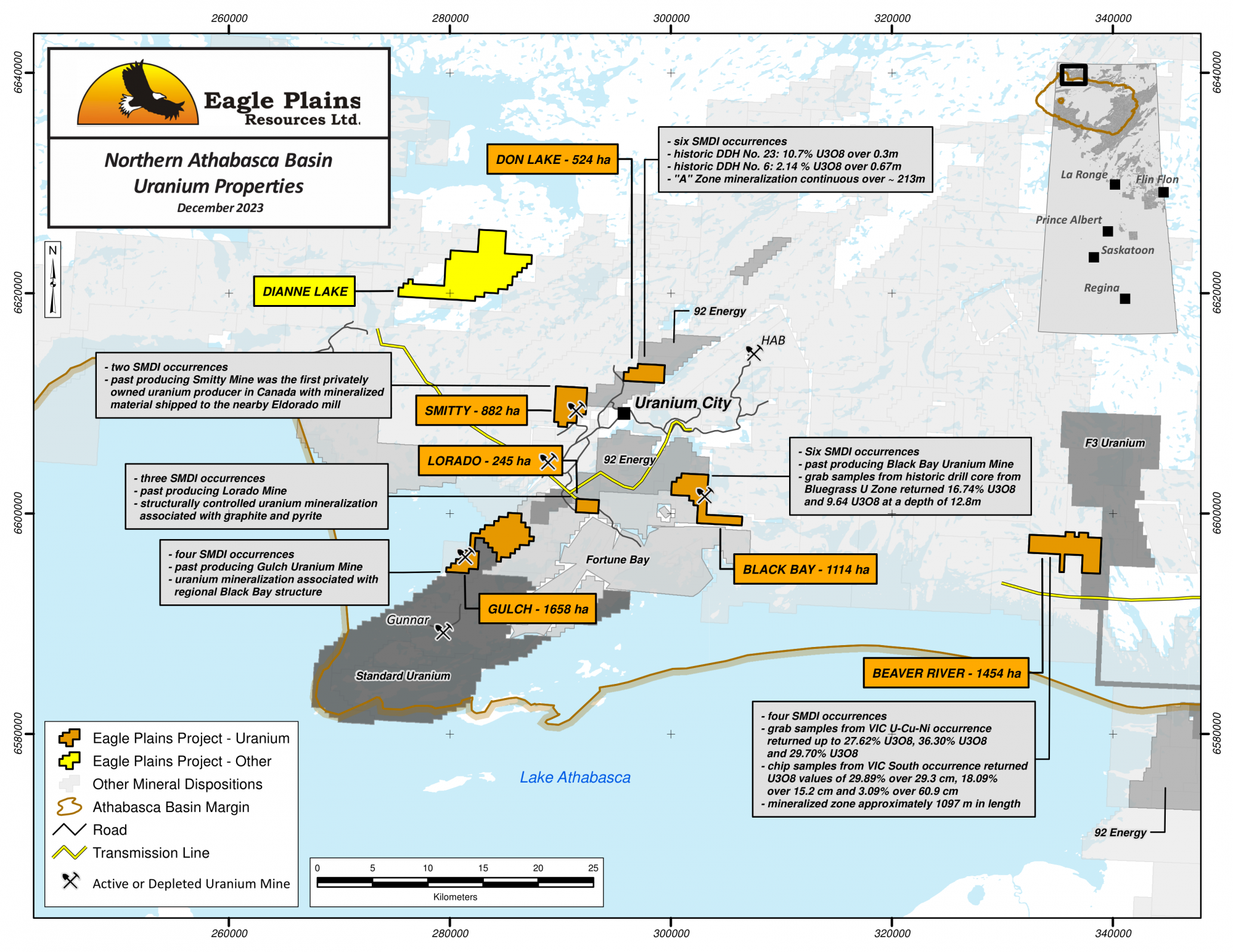 A map of the Beaver River Project