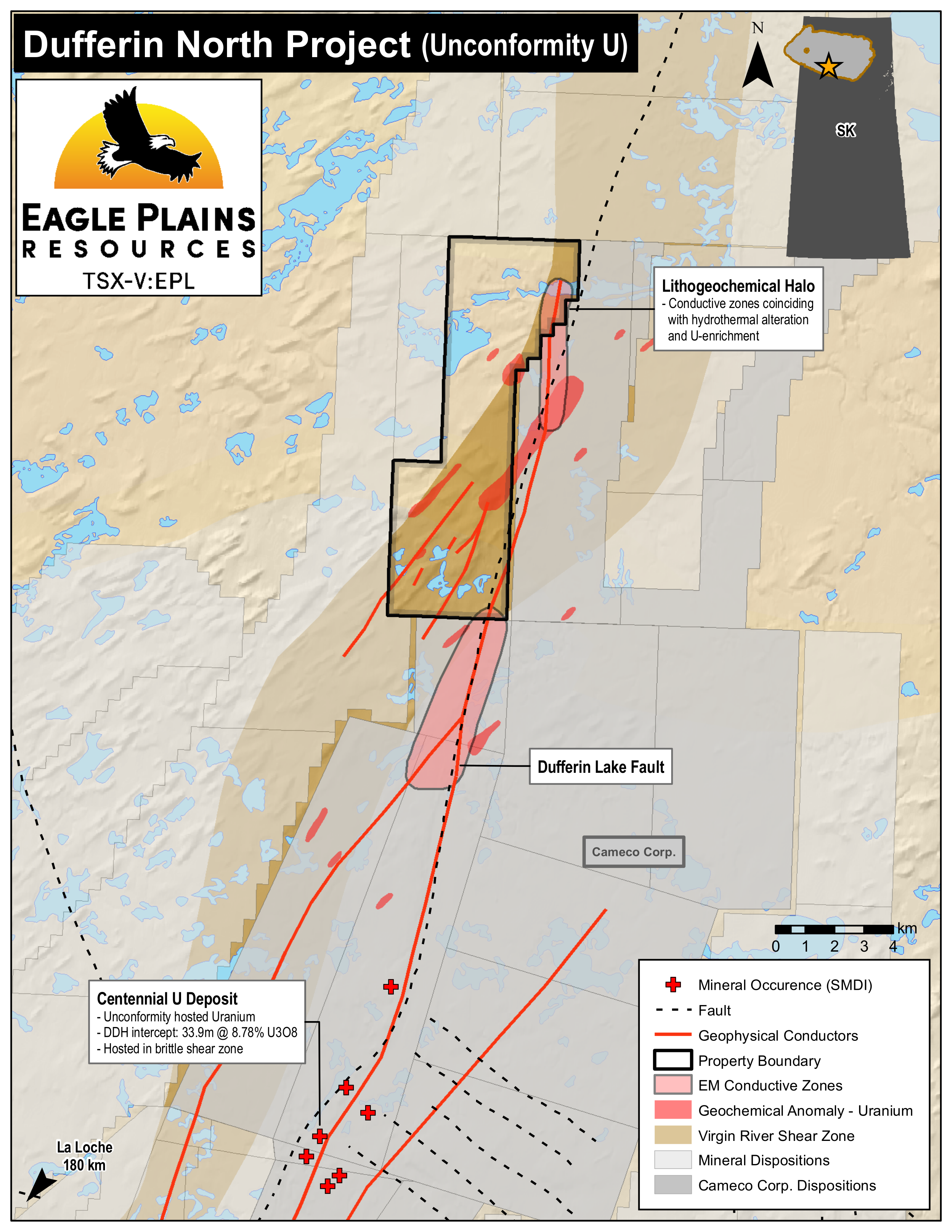 Dufferin North Uranium Project Map