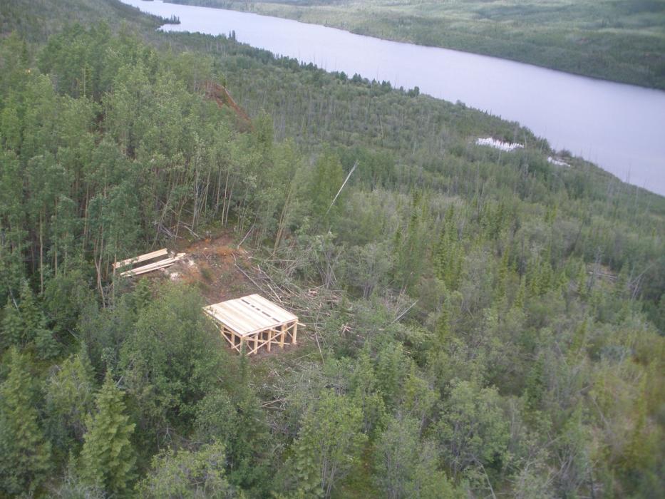 2011 Drill Pad at Dragon Lake Gold Exploration Project - Main Zone