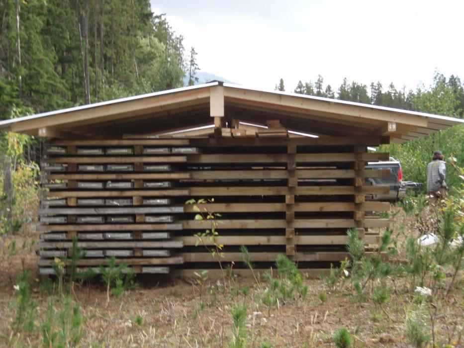 Drill Core Storage in Rosswood Near the Elsiar and Kalum projects of Northwestern British Columbia