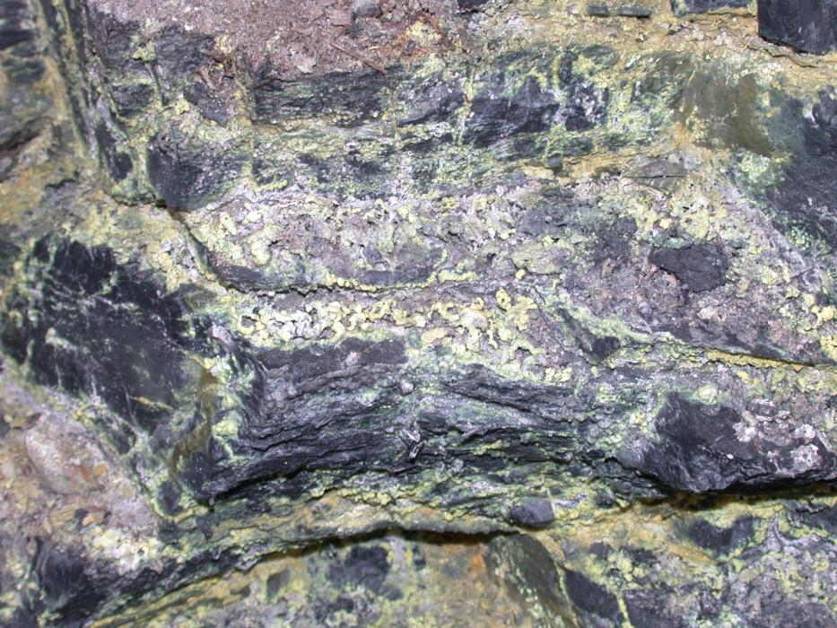 Epidote Altered Volcanics at the Pelly Mountain Critical Minerals Exploration Project in the Yukon Territory