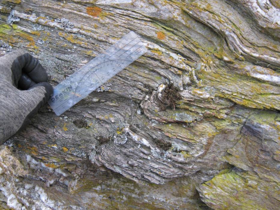 Deformed Outcrop of Bedrock at Acacia Project