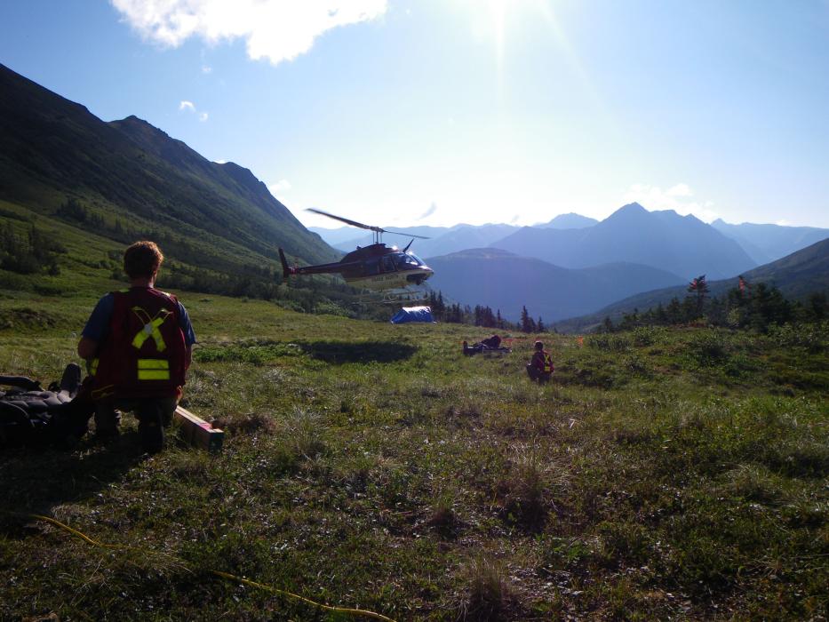 Northern British Columbia helicopter assisted exploration program