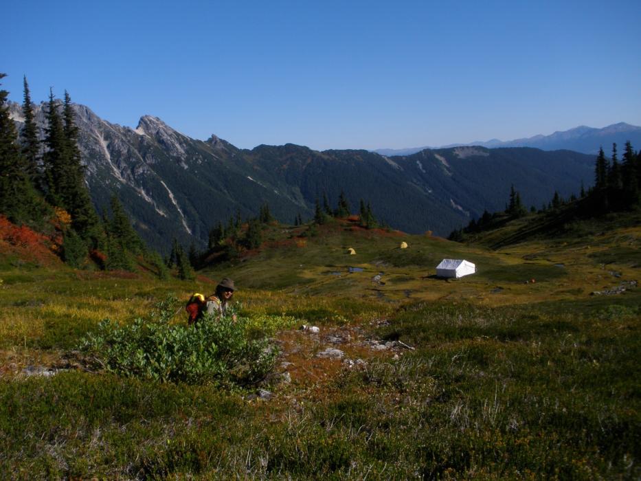 West Cu-Au Zone Exploration Camp During the 2009 Program at the Elsiar Property in Northwestern British Columbia