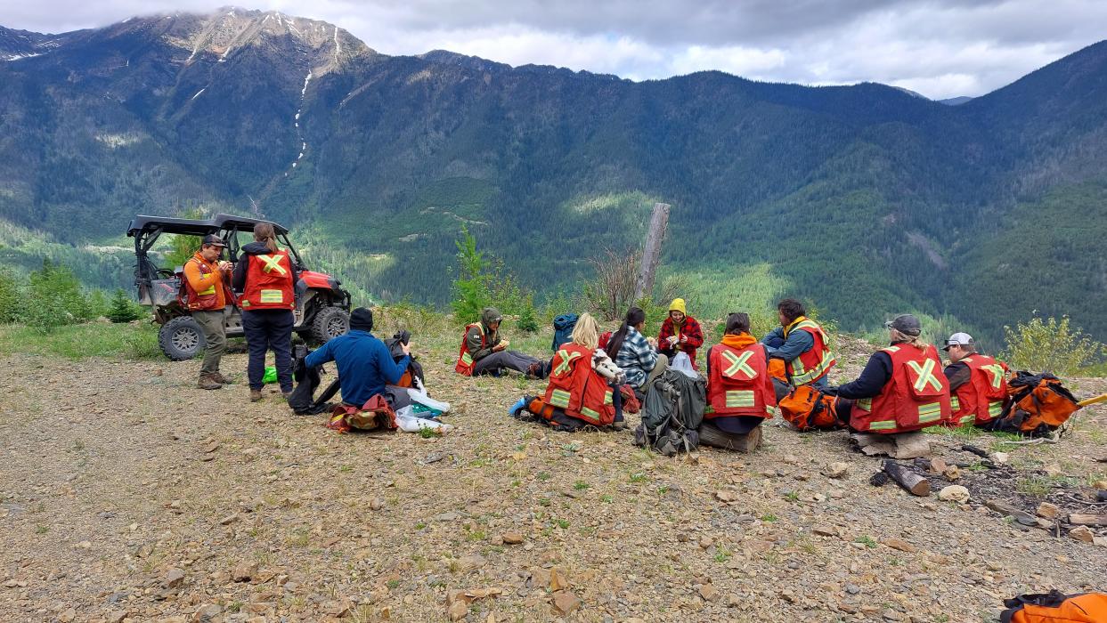 Eagle Plains crew at bootcamp in the springtime before field season