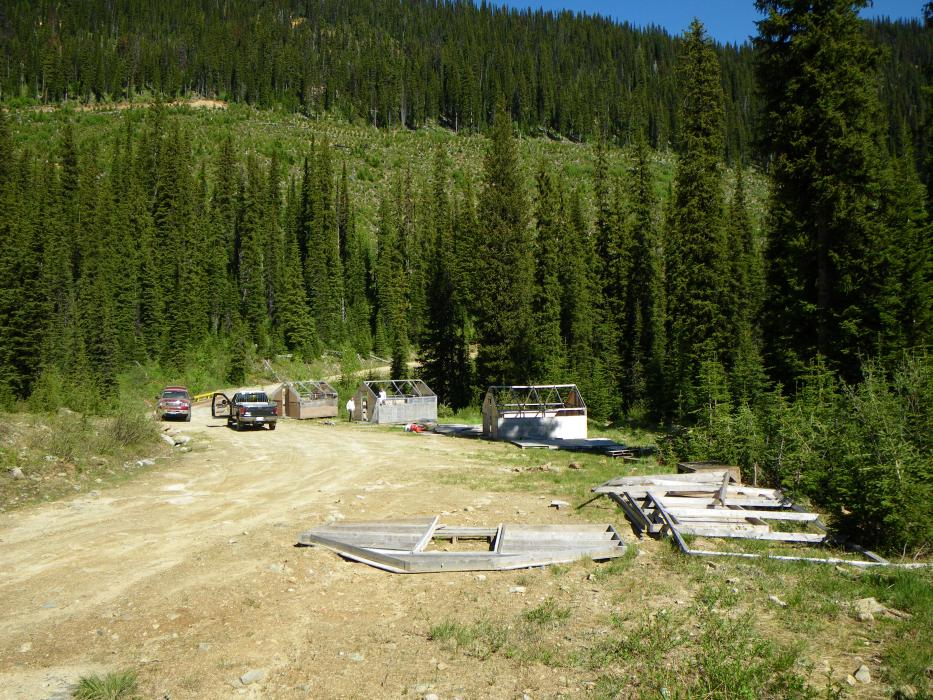 Exploration Camp at the Sphinx Molybdenum Project Southeast British Columbia