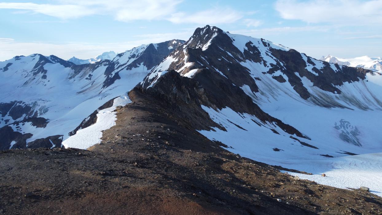 Alpine Ridge at the Adamant Project 2022 Exploration Program - Excellent Rock Exposure