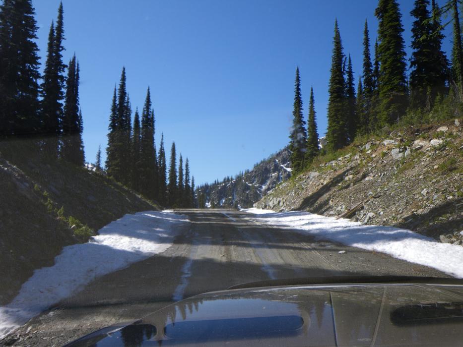 Gray Creek Pass.Road near the Sphinx Molybdenum exploration project in Southeastern British Columbia