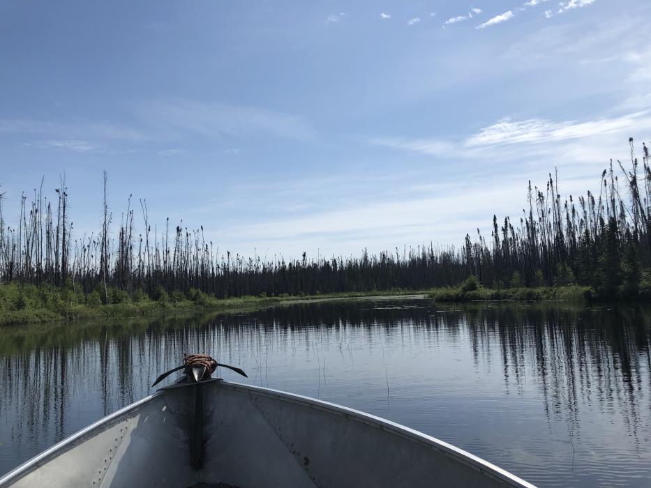 Accessing the Olson Gold Project by Boat in Northern Saskatchewan
