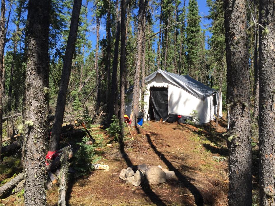 Mineral Exploration Wall Tent Camp in Northern Saskatchewan