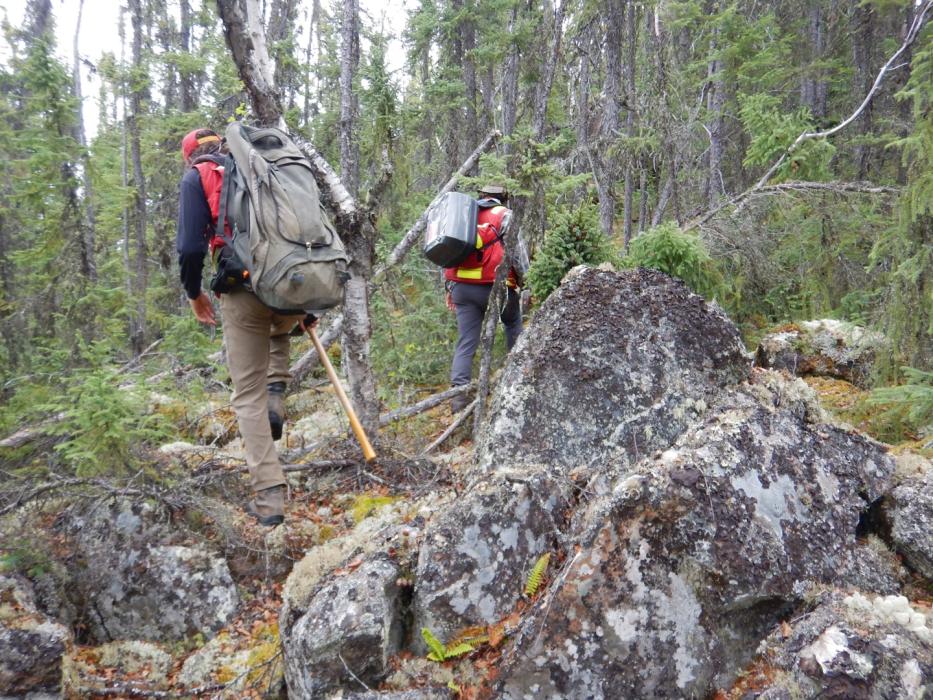 Prospecting Crew at Pine Channel - Northern Saskatchewan