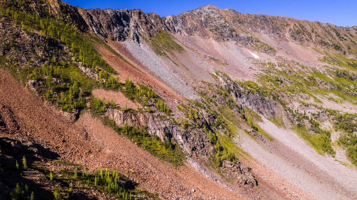 Scree slope weathering at Vulcan Project 2022