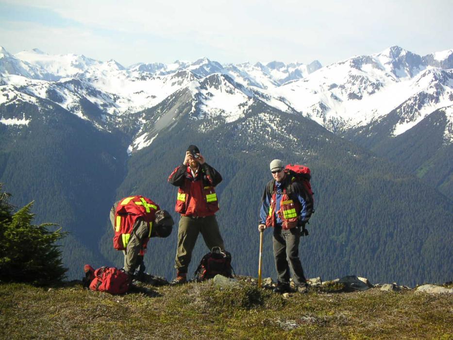 Exploration Prospecting Crew at the Elsiar Project in Northwestern British Columbia